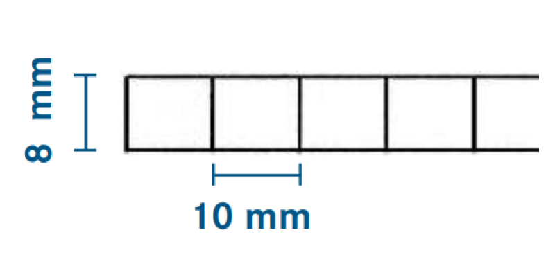 PC-Stegdoppelplatten 4 bis 10 mm